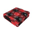 thumbnail image 3 of Throw Blanket for Couch Sofa and Bed, Christmas With Snowflakes Soft Plush Throw Blanket, Fuzzy Cuteness Comfy Warm Washable Flannel Blanket Throws for All Season, 3 of 8