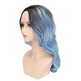 thumbnail image 1 of Long , Adjustable Size Heat  Lightweight Gradient Blue Long Curly  Stylish  For Party For Women For, 1 of 8