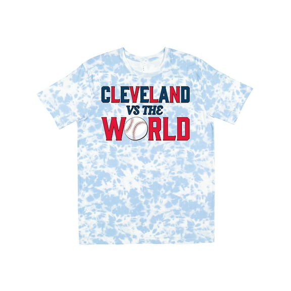 Inktastic Cleveland Vs. the World Blue and Red with Baseball T-Shirt