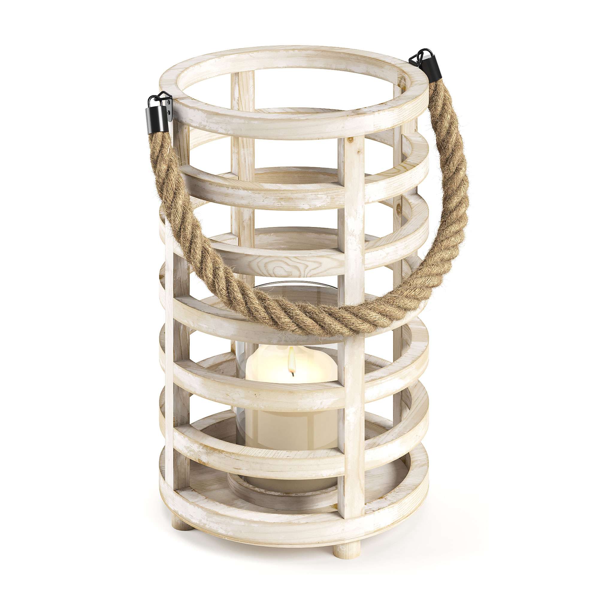 Barnyard Designs Wood Lantern Decor, Rustic Decor Candle Lantern