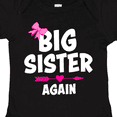thumbnail image 4 of Inktastic Big Sister Again with Bow and Arrow Girls Baby Bodysuit, 4 of 5