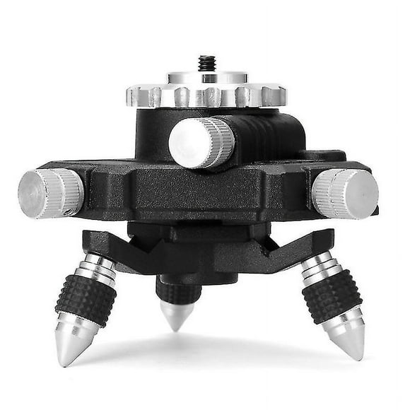 360 Rotatable Aluminum Alloy Bracket Base 1/4' Interface Fine Adjustment Tripod Stand For Laser Level