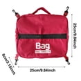 thumbnail image 3 of Waterproof Kayak Deck Bag, 9.84x9.84x3.15in Paddleboard Storage Pouch with 4 Hooks, Compact Dry Bag for Beach & Outdoor Essentials, 1PC (Red), 3 of 4