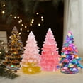 thumbnail image 7 of Christmas Tree Figurine Crystal Christmas Tree Decoration Resin Crystal Christmas Tree Beautiful Unique Xmas Christmas Decoration Xmas Ornament for Fireplace Tabletop Centerpiece with Gift Box, 7 of 7