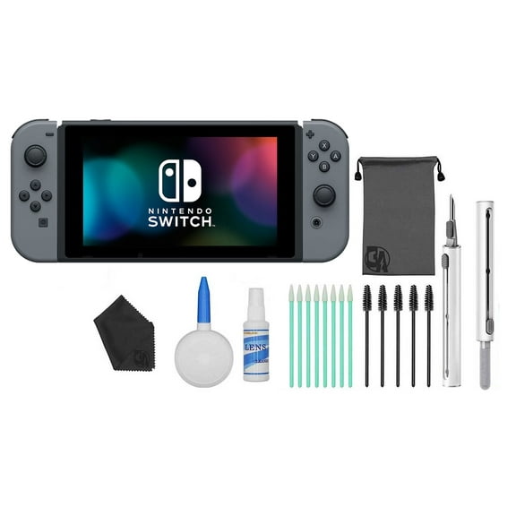 Pre-Owned Nintendo Switch - Gray & Gray Joy-Con with BOLT AXTION Cleaning Kit
