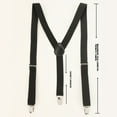 thumbnail image 3 of Bretelles Élastiques en Forme de Y pour Hommes - Sangles Réglables, Style Clip, Usage Intensif, pour Smoking, Jeans, Événements Formels et Décontractés, 3 of 6