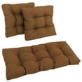 thumbnail image 2 of Square Spun Polyester Outdoor Tufted Settee Cushions (Set of 3), 2 of 2