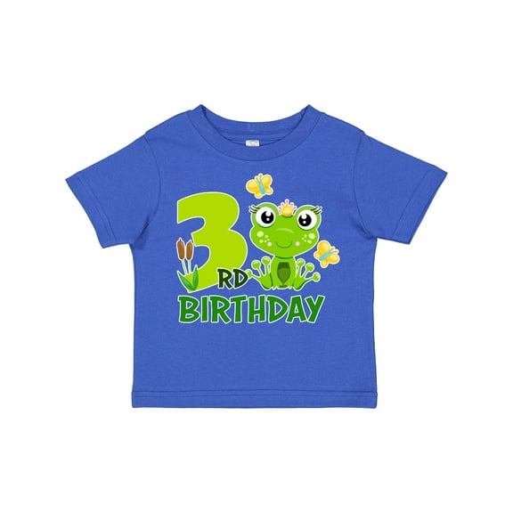 Inktastic 3rd Birthday Princess Frog Girls Toddler T-Shirt