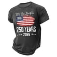 thumbnail image 5 of 250 Anniversary Anniversary Patriotic Print Short Sleeve Casual Summer Tee Boys 4Th of July Shirt Dark Gray 12-13 Years, 5 of 5