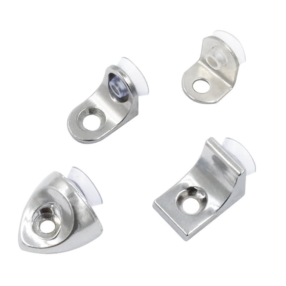 Soporte de estante divisor de armario, soporte de madera móvil, soporte de estante fijo de vidrio para gabinete, accesorios para muebles de grano, triángulo