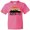 Neon Pink, variant on Austin Texas Skyline Vintage Youth T-Shirt