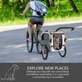 thumbnail image 5 of MOJAY 3-in-1 Dog Bicycle Trailer, Dog Stroller, and Dog Jogging Stroller, Off-road Bike Trailer Blue, 5 of 6