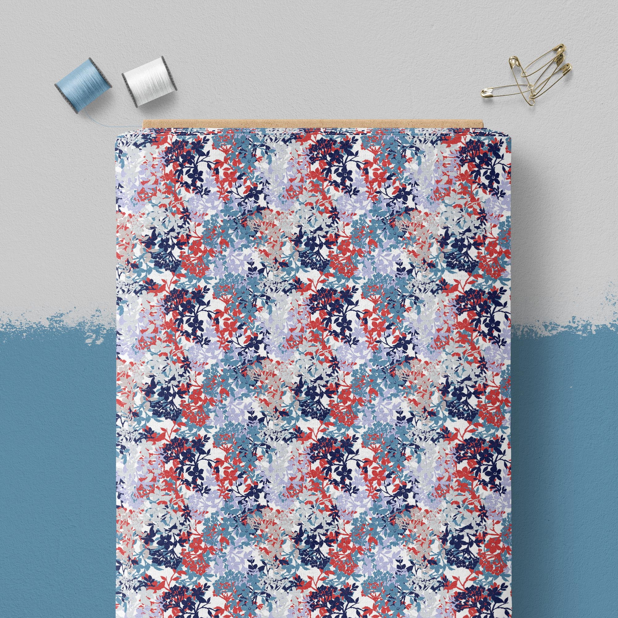 Create It 44" 100% Cotton Ditsy Sewing & Craft Fabric 8 yard Bolt, Multi
