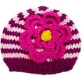 thumbnail image 2 of Huggalugs Baby and Toddler Girls Aster Ziggy Flower Beanie Hat Medium, 2 of 4