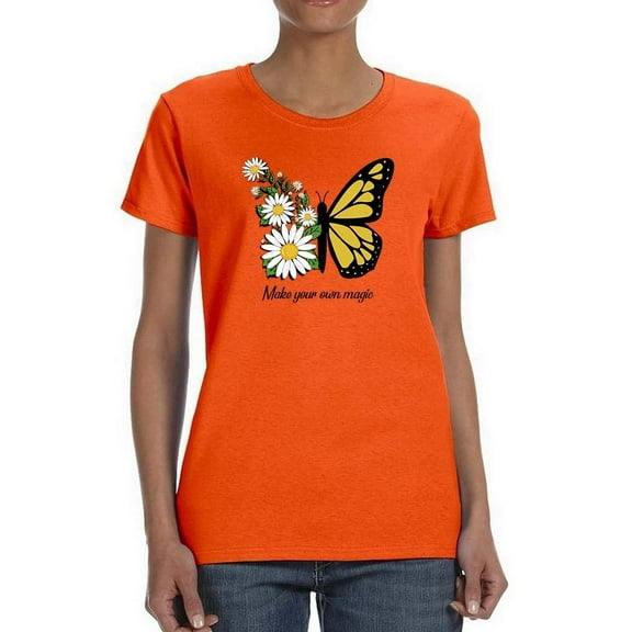 Make Your Own Magic W Daisies T-Shirt Women -Image by Shutterstock, Female 3X-Large