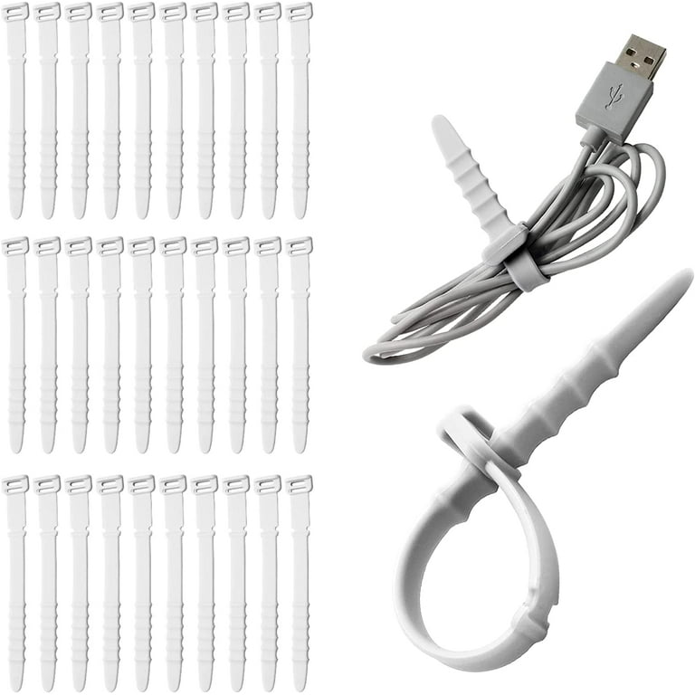 Reusable Silicone Ties & Bag Clips - All-purpose Cable Straps