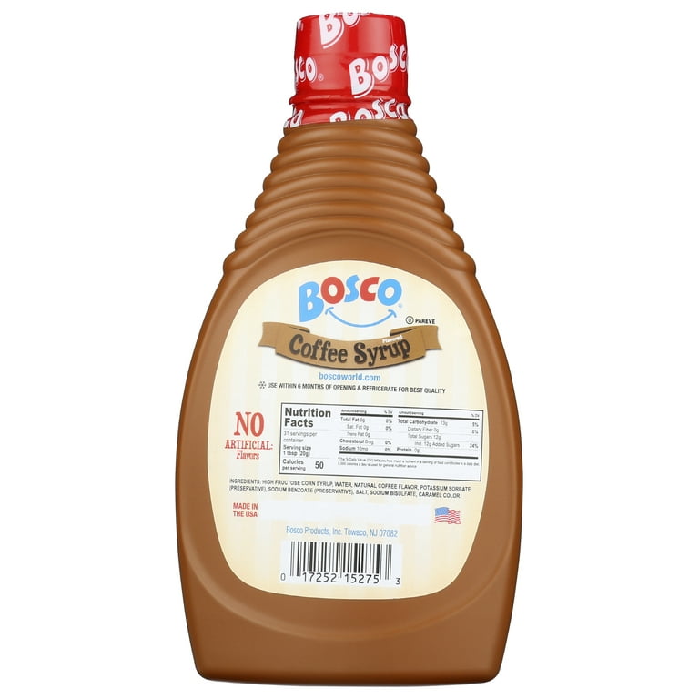 Pack of 12), BOSCO Syrup Coffee, 22 oz - Walmart.com
