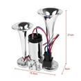 thumbnail image 5 of Waterproof Loud Train Horn, High-Quality Chrome Plating for Vehicles, Improved Air Compressor with Strong Air Pressure, Stable Performance 12V System, 5 of 5
