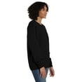 thumbnail image 4 of Hanes Unisex Garment Dyed Fleece Sweatshirt Black M, 4 of 8