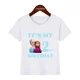 thumbnail image 3 of Camiseta de algodón con estampado de princesas Elsa y Anna de Disney Frozen para niñas, ideal para cumpleaños de 1, 2, 3, 4, 5, 6, 7, 8 y 9 años, 3 of 5
