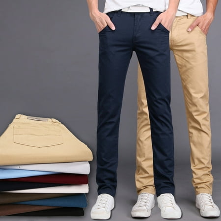 Lubelski Men's Pants Business Trousers Office Casual Social Pants,Men's ...