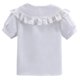 thumbnail image 5 of Odeerbi Camisa de Vestido de Algodón de Las Niñas Flor Bordado de Manga Corta Uniforme de La Escuela Con Bolsillo, 5 of 9