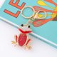 thumbnail image 2 of Llavero Creative Frog con forma de animal con diamantes de imitación rojos, 2 of 2