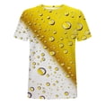 thumbnail image 5 of Herrnalise Gift For Men New Fashion Men's T-shirt 3D Non Positioning Beer Print Short Sleeve Round Neck T-shirt Casual Sports Top Blouses under $10, 5 of 5
