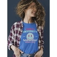 thumbnail image 2 of Emoji University Drama Club - Retro Smile Emoji Women's T-shirt, 2 of 4