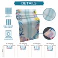 thumbnail image 6 of Summer Coastal Table Runner 70 Inches, Ocean Starfish Shell Lemon Flowers Ombre Blue Bed Runner Dresser Scarves Tabletop for Indoor Outdoor Parties/Ceremony/Banquet, 13" x 70", 6 of 9