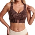 thumbnail image 3 of CAIXIA Leopard Posture Bra for Women Wireless Bra Wide Strap Back Support Full Coverage Bra for Housewives Mothers Gifts, 3 of 8