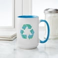 thumbnail image 4 of CafePress - Tie Dye Recycle Large Mug - 15 oz Ceramic Large White Novelty Mug, 4 of 4