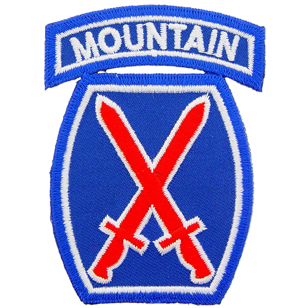 Army 10th Mountain Division sleeve patch with MOUNTAIN tab GENUINE America U.S 