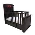 thumbnail image 1 of Cuna Cama Mecedora De Madera  Junior con Luz Chocolate Café, 1 of 3