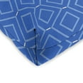thumbnail image 3 of Jordan Manufacturing 18" x 18" Sniffen Delft Blue Diamond Square Tufted Contoured Outdoor Wicker Seat Cushion (2 Pack), 3 of 9