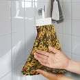 thumbnail image 2 of ZIATUBLE Sunflower Dish Towels for Kitchen Absorbent Bathroom Hand Bath Towel Easy to Clean Dish Towel Hand Towels with Snap Button Hanging Hand Towels with Loop Dish Cloths, 2 of 7