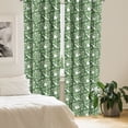 thumbnail image 3 of Ambesonne Jungle Foliage 4-Panel Curtains, Beach Tree Leaves, 56"x84", Fern Green Peacock Green, 3 of 4