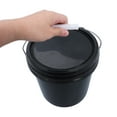 thumbnail image 3 of MOVTOTOP 2pcs Black Plastic Bucket with Lid for Home Use Compact and Lightweight Design, 3 of 7