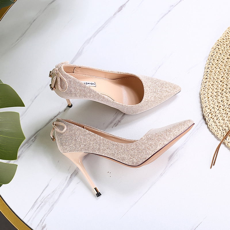 heels Sequins wedding dress 