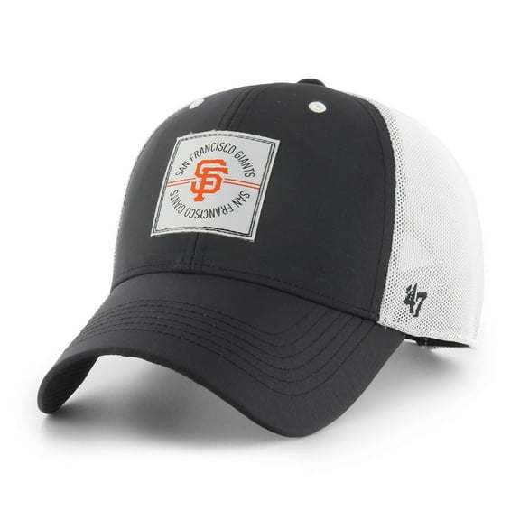 Men's '47 Black San Francisco Giants Disburse MVP Trucker Adjustable Hat