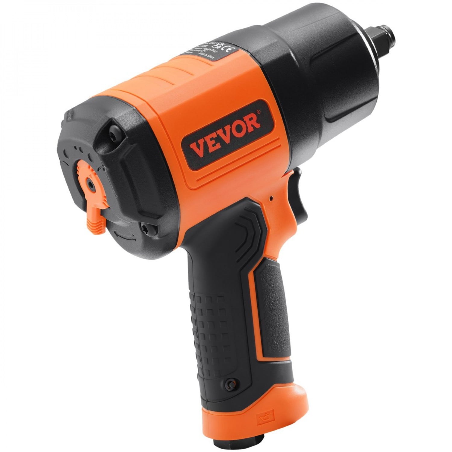 Air Impact Wrench 1/2 Square Drive 1400ft-lb Nut-busting Torque Twin Hammer 90-120PSI 4Position Regulator Lightweight Steel