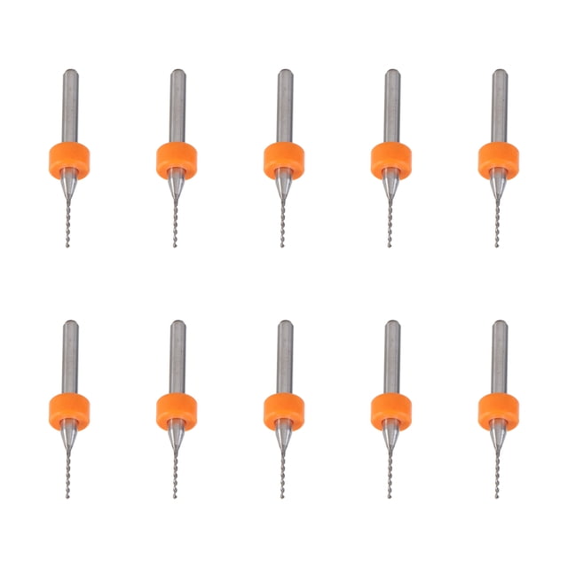 Juego de 10 brocas de carburo para PCB de 0,8 mm, micrograbado para placa de circuito (color aleatorio)