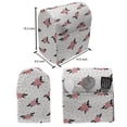 thumbnail image 4 of Floral Stand Mixer Cover, Rose Bouquets with Leaves on a Background of Dots, Kitchen Appliance Organizer Bag Cover with Pockets, 5 Quarts, Coral Pale Pink, by Ambesonne, 4 of 4