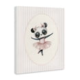 thumbnail image 2 of Stupell Industries Cottage Nursery Ballerina Panda Striped Canvas Art, 16 x 20, by LSR Design Studio, 2 of 8