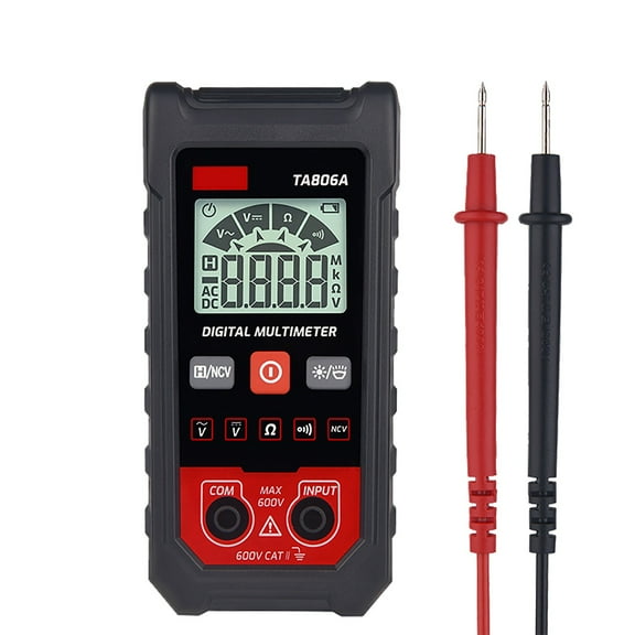 Mupvlun Smart Digital Multimeter Auto Ranging Voltage (Automatic Recognition)(Smart Measurement) (Large HD Screen) (Hassle-Free) Multi Meter Digital Tester for Ac/Dc Voltage Black