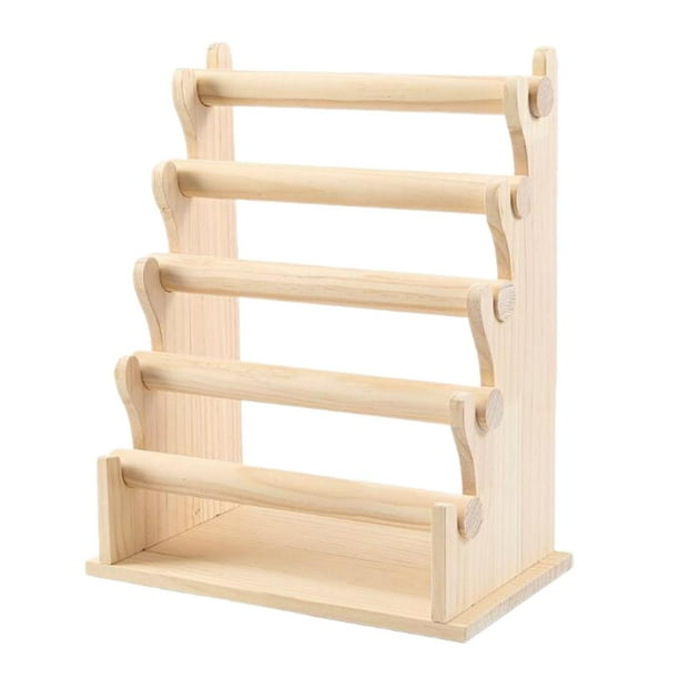 Soporte para pulseras, expositor de brazaletes, soporte de almacenamiento, estante para relojes de pulsera, pulseras, lazos para el pelo 5 niveles