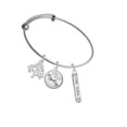 thumbnail image 2 of Delight Jewelry Silvertone Hope Anchors the Soul Bar Silvertone Let Things Go Tree Charm Bangle Bracelet, 2 of 4