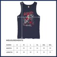 thumbnail image 7 of Sleigher World Tour Tank Top Santa Claus Skeleton Rock and Roll Legend Guitar Band Christmas Tree Xmas Men's Top, 7 of 7