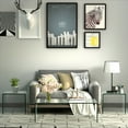 thumbnail image 1 of Gymax 3 Piece Tempered Glass Coffee and End Table Set Transparent Living Room, 1 of 9