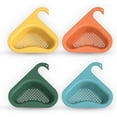 thumbnail image 1 of LAICAIW 4Pcs Kitchen Sink Drain Basket,Drain Basket,Hanging Filter Drain Rack,Triangle Sink Drainer Basket,Swan Drain Basket,Kitchen Triangular Sink Strainer Rack, 1 of 7
